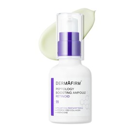 DERMAFIRM Peptology - Ampolla de retinoides – Piel de vidrio con péptidos y niacinamida – Suero facial antienvejecimiento para minimizador de poros, m