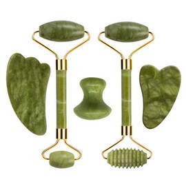 Gua Sha 페이스 옥 롤러 마사지 천연 구 아슈 스크레이퍼 스톤 페이셜 리프트 바디 스파 침술 긁기 뷰티 스 [14 Type 02] Gua Sha Face Jade Roller Massage Natural Gua Sha Scraper Stone Facial Lift Body Spa Acupuncture Scraping Beauty Tool [14 Type 02]