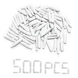 Alarm Telephone Wire Connectors, Dry B Connectors Wire Splices Crimp Bean Type Splice for Low Voltage (White-500 PCS)