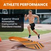 Welnove Orange Sports Shoe Insoles with Gel Forefoot & Poron