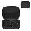 Mkono Travel Sunglasses Organizer Glasses Case Multiple Pairs with Adjustable