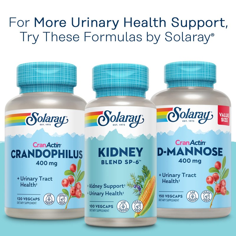 SOLARAY CranActin Cranberry Extract 400 mg - Cranberry Supplements for
