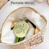 ITXIYC Compact Mirror for Purse,Mini Travel Mirror Double-Sided 1X/2X Magnifying
