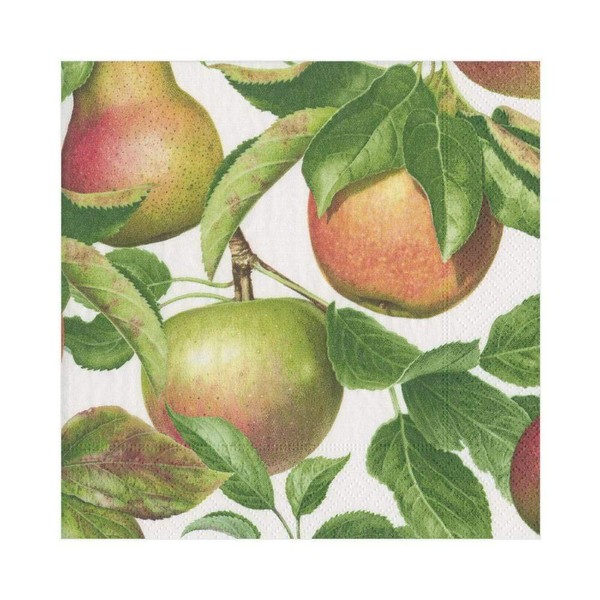 Caspari Apple Orchard Paper Luncheon Napkins, Two Packs of 20