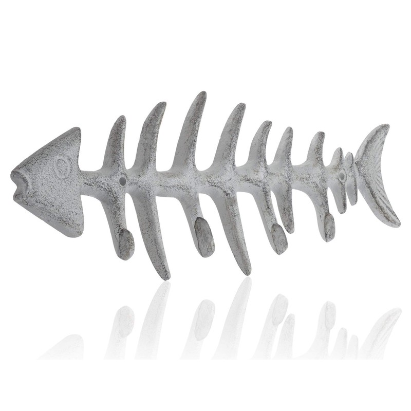 Decorative Fish Bones Wall Mount Towel Rack by Comfify -