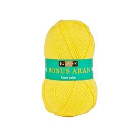 Hayfield Bonus Aran Yarn, Bright Lemon (819), 100g