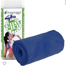 frogg toggs (2) New Reusable Cooling Towel Neck Wrap Chilly Mini Frogg Toggs 3" x 29"