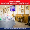 55 Gallon Clear Trash Bags, (50 Bags w/Ties) Large Clear
