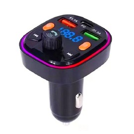 Bluetooth-FM-Transmitter für das Auto, mit Freisprecheinrichtung – MP3-Player, Dual-USB-Port 3.1 A, schnelles Laden, Spannungsanzeige, kabelloses Streaming