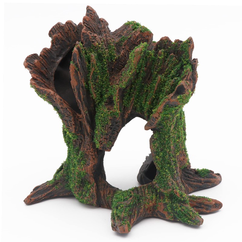 AQUA KT Aquarium Landscape Tree Stump Trunk Hollow Betta Cichlid