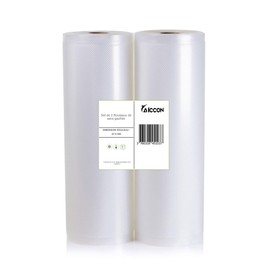 Food Vacuum Sealer Bags Embossed Pouches Package of Two Rolls Sous Vide (20 x 600 cm)