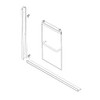 Gordon Glass® Translucent Bronze Shower Door Jamb Guide/Bumper for Sliding