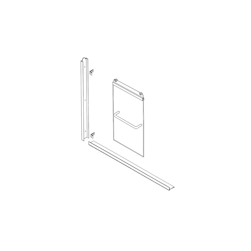 Gordon Glass® Translucent Bronze Shower Door Jamb Guide/Bumper for Sliding