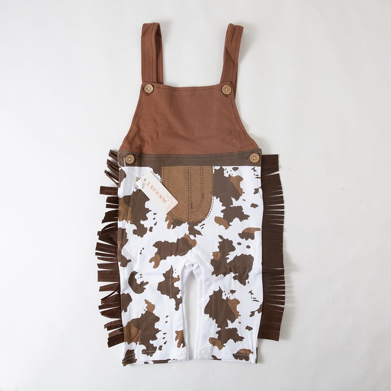 LXKIKMM Baby Toddler Boy Cowboy Outfit Rodeo Birthday Costume Woody