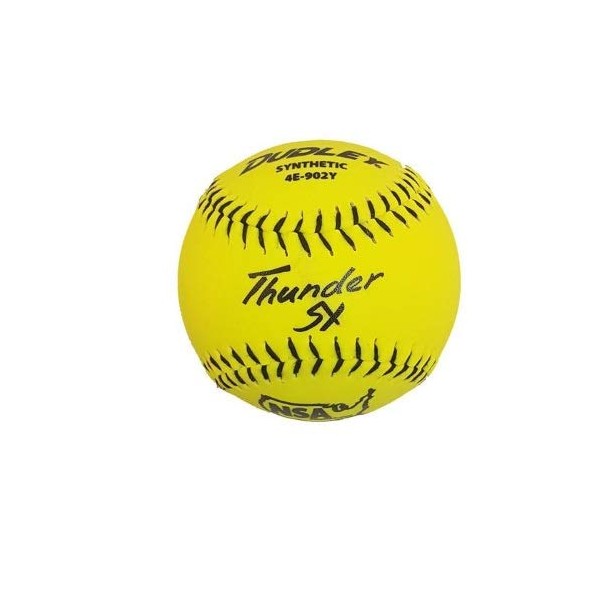 Dudley NSA Thunder SY Synthetic 11" Slow Pitch Softball - Synthetic Cover - 12 pack