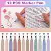 49Pcs Aesthetic Stationery Supplies with Pink Pen Case,16 Pastel Highlighters,6