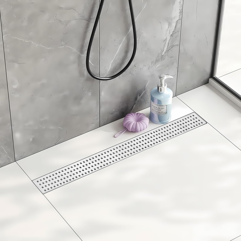Uni-Green 36 inch Linear Shower Drain with Leveling Feet -