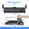 XINLEI Keyboard Tray Under Desk Large C-Clamp 25.6” (30” Including