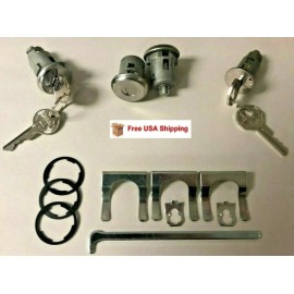 DBG Ventures For 1963-1965 GTO Tempest Lemans Ignition, Door & Trunk Lock Set- GM Keys