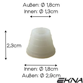 EKNA Shisha Seal - Set of 4 Shisha Head Gasket - Shisha Rubber Made of Natural Rubber - Shisha Seal Bowl - Head Seal Shisha - Rubber Head - For Any Type of Bowl and Heads (Set of 4)