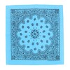 CTM® Bandana de algodón con estampado de cachemira contemporáneo, Turquesa,
