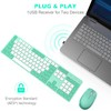 POWZAN Wireless Keyboard and Mouse, Ultra Slim Compact Full Size