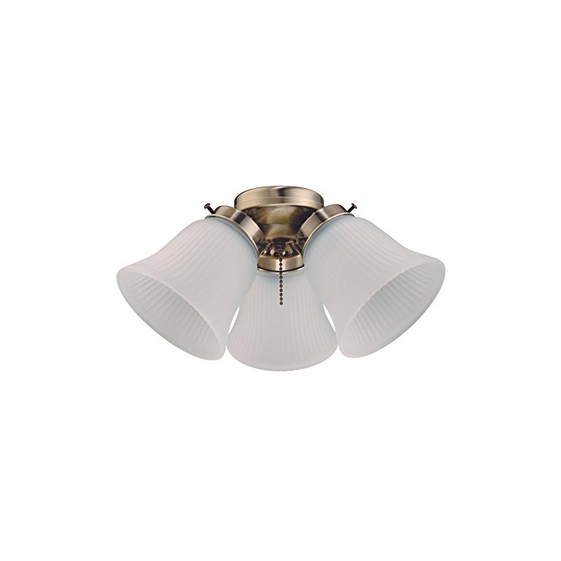 Westinghouse 7784800 Three LED Cluster Ceiling Fan Light Kit, Antique