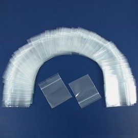 Resealable Reclosable Clear Zipline Plastic Bags 2 mil 2"x2" & 2"x3" Kit 200 Pcs