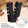 Pack of 4 Bookmark Ruler, A5 Page Marker Ruler, Folder,