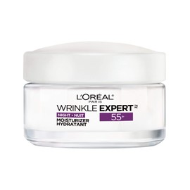 L'Oreal Paris Anti-Aging Face Cream 55+, Night Skincare, Wrinkle Expert, With Calcium to Reduce the Look of Wrinkles, 50mL