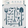 Garden Tools Stencil, 10 x 10 Inch (L) - Hoe