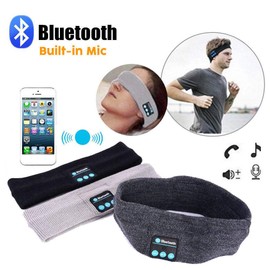 OZSTOCK Wireless Bluetooth Stereo Earphone Headphone Sports Sleep Headset Headband with Mic (Black)