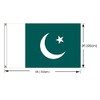 PinkDisplay Aisa flag (Pakistan)3x5ft(90x150cm) eyelets and double stitches