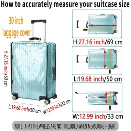 Unbranded Suitcase Covers for Luggage – TSA Approved Clear PVC Luggage Protector Cover