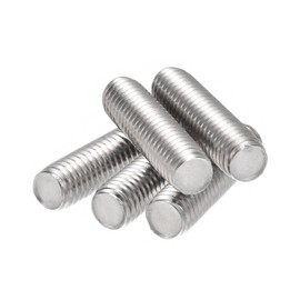 sourcing map 10Pcs M8 x 30mm Fully Threaded Rod 304 Stainless Steel Right Hand Threads