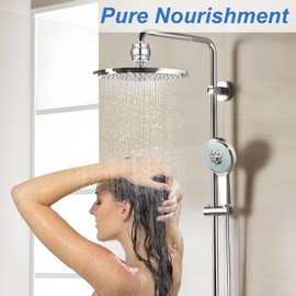 SI SEN Shower Filter, 20 Stufen Duschfilter mit 2 Filterpatrone, Wasserfilter Dusche zur Entfernung von Chlor und Schwermetallen, Kalkfilter Dusche für Hartes Wasser