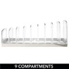 mDesign Kosmetik Organizer aus Kunststoff – Schminkaufbewahrung mit 9 Steckplätzen