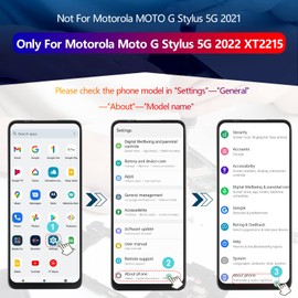 Screen for Motorola Moto G Stylus 5G 2022 Screen Replacement for Motorola G Stylus 5G 2022 XT2215 XT2215-1 XT2215DL LCD Display Touch Screen Digitizer Assembly Replacement with Kit