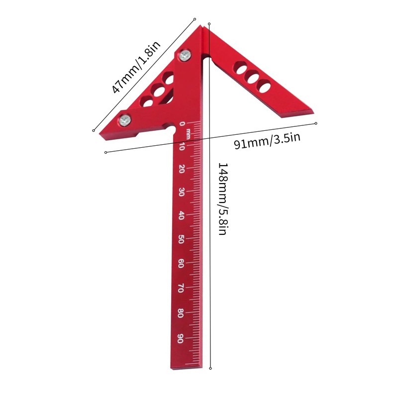 SoeUyd Speed marker, centre finder, centre angle, carpenter's angle for