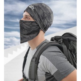 Cool Mesh Balaclava XMZ227 Integrated Sunshade Neck Gaiter Full Face Mask XMZ227 Cool Mesh Balaclava (Green Military)