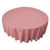 LA Linen Polyester Poplin Washable Round Tablecloth, Stain and Wrinkle