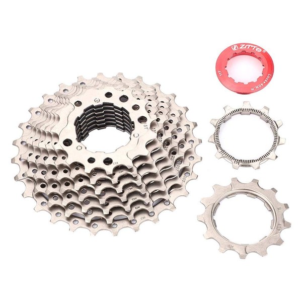 Bicycle Freewheel Set, 9 Speed 11-28T Non-Transformable Wear-Resistant Durable Bike Freewheel Cassette Sprocket Bicycle Replacement Accessories
