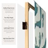 6 ft. Tall Double Sided Teal Vineyard Canvas Room Divider