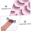 Healeved 10pairs Natural Look Faux Lashes with Rhinestones for Makeup