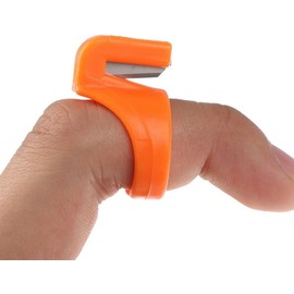 3PCS Plastic Thimble Set, Sewing Ring, Thread Cutter, Finger Blade, Needle Craft Yarn Cutting Tool, DIY Household Sewing Machine Accessories