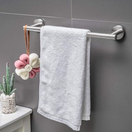 YUET Toilet Roll Holder Towel Hook Towel Holder 3-Piece Set SUS 304 Stainless Steel Rods Wall Wall Mounted Bathroom Towel Rail Bath Towel Holder Bathroom Accessories Bathroom Toilet Kitchen, Silver