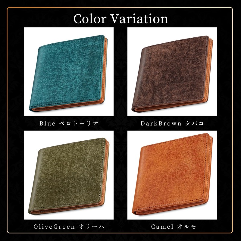 Fabrizio Ultra Thin Wallet, Men's, Women's, Bifold Thin Coin Purse,