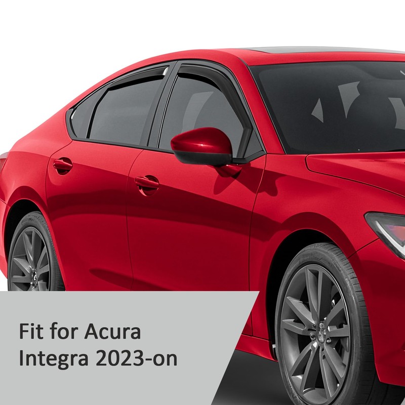 Voron Glass in-Channel Extra Durable Rain Guards for Acura Integra
