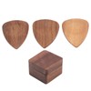 Wood Guitar Pick Holder Set 3 Pcs Wooden Guitar Picks
