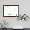 TORASO Dry Erase Monthly Calendar Board, Solid Wood Frame Magnetic